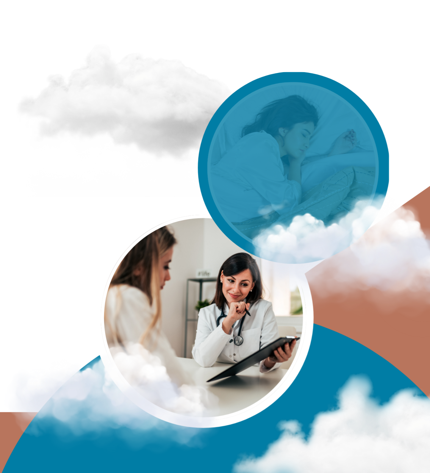 Blue Modern Sleep Consultation Services Poster Landscape