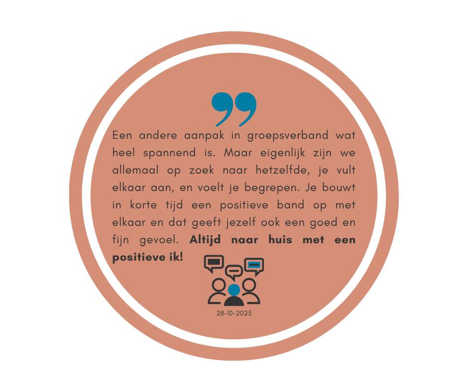 Kopie Van Blue & White Circle Simple Testimonial Review Facebook Post (1)