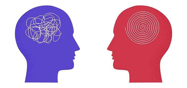 Human Heads Facing Sm